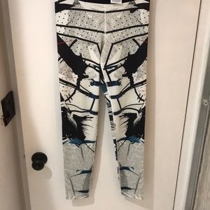 Nike limited edition print leggings BLACK WHITE